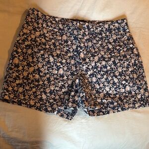 Banana Republic Navy Floral Women's Shorts